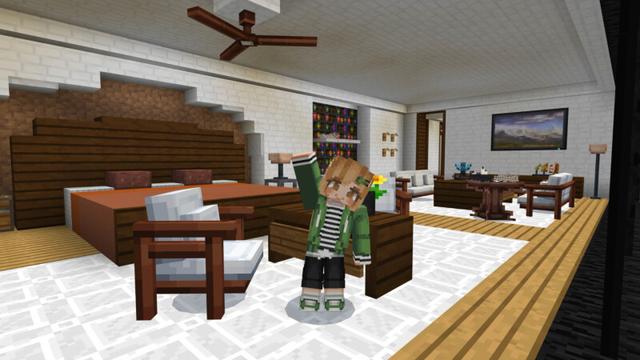Screenshot of the Minecraft Bedrock Marketplace product Jungle Cliff Mansion created by CrackedCubes.