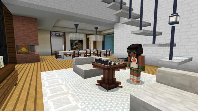 Screenshot of the Minecraft Bedrock Marketplace product Jungle Cliff Mansion created by CrackedCubes.