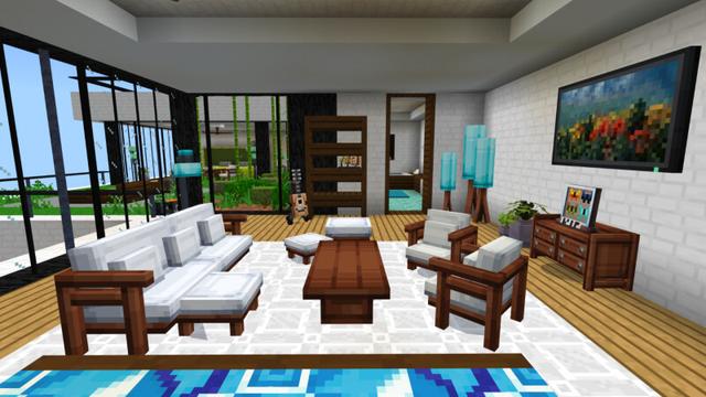 Screenshot of the Minecraft Bedrock Marketplace product Jungle Cliff Mansion created by CrackedCubes.