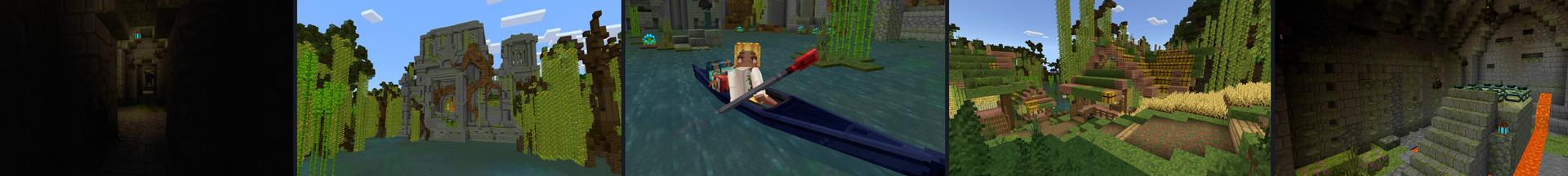 Panorama of the Minecraft Bedrock Marketplace product Jungle Immersion created by CrackedCubes.