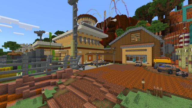 Screenshot of the Minecraft Bedrock Marketplace product Jurassic Safari created by CrackedCubes.