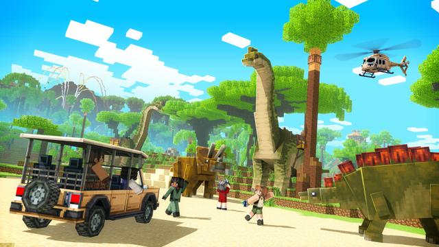 Thumbnail of the Minecraft Bedrock Marketplace product Safari jurassique created by CrackedCubes.