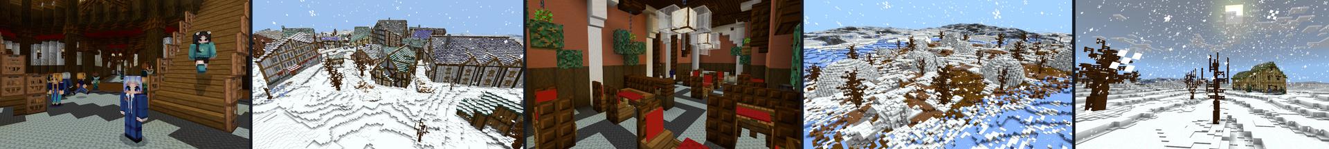 Panorama of the Minecraft Bedrock Marketplace product Kingdom of Ice created by CrackedCubes.