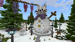 Screenshot of the Minecraft Bedrock Marketplace product Kitty Cafe created by CrackedCubes.