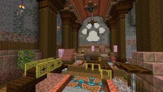 Screenshot of the Minecraft Bedrock Marketplace product Live in a Dog, with a Dog! created by CrackedCubes.