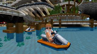 Screenshot of the Minecraft Bedrock Marketplace product Mansion Island created by CrackedCubes.