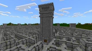 Screenshot of the Minecraft Bedrock Marketplace product Maze Challenge 2 created by CrackedCubes.