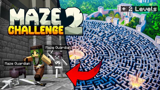 Thumbnail of the Minecraft Bedrock Marketplace product Maze Challenge 2 created by CrackedCubes.