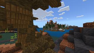 Screenshot of the Minecraft Bedrock Marketplace product Medieval Island Kingdom created by CrackedCubes.