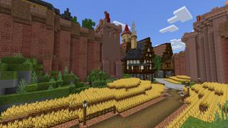 Screenshot of the Minecraft Bedrock Marketplace product Medieval Island Kingdom created by CrackedCubes.