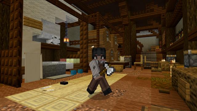 Screenshot of the Minecraft Bedrock Marketplace product Medieval Mansion created by CrackedCubes.