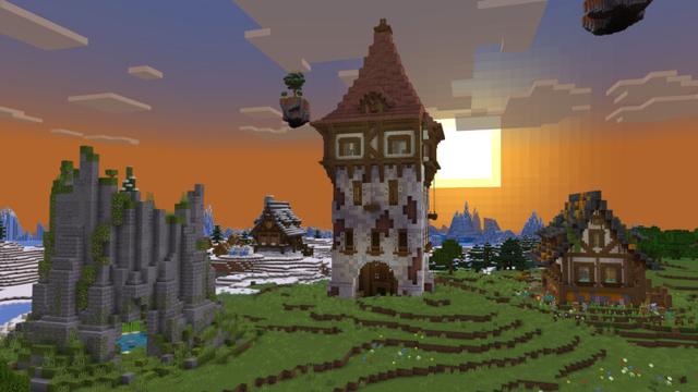 Screenshot of the Minecraft Bedrock Marketplace product Medieval Structures Add-On (1.0) created by CrackedCubes.