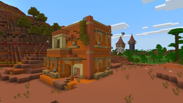 Screenshot of the Minecraft Bedrock Marketplace product Medieval Structures Add-On (1.0) created by CrackedCubes.