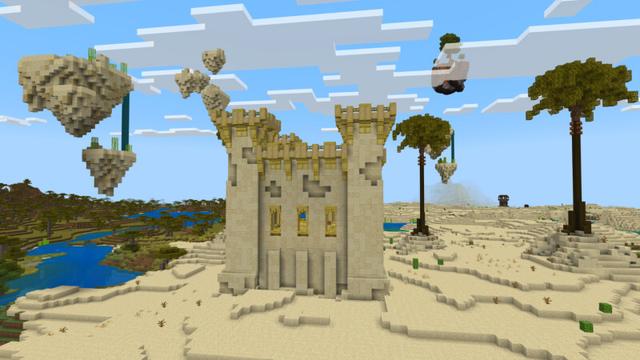 Screenshot of the Minecraft Bedrock Marketplace product Medieval Structures Add-On (1.0) created by CrackedCubes.