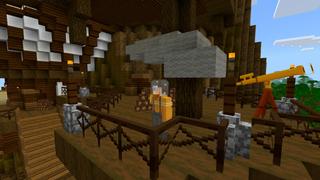 Screenshot of the Minecraft Bedrock Marketplace product Medieval Tree Mansion created by CrackedCubes.