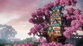 Thumbnail of the Minecraft Bedrock Marketplace product Mega Cherry Treehouse created by CrackedCubes.