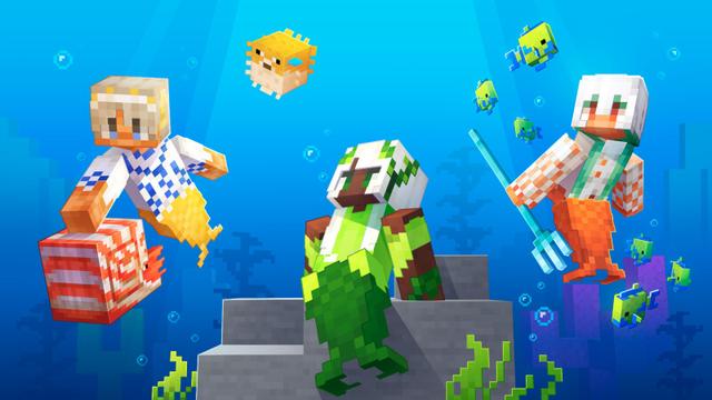 Thumbnail of the Minecraft Bedrock Marketplace product Mermaidcore: Coral Guardians created by CrackedCubes.