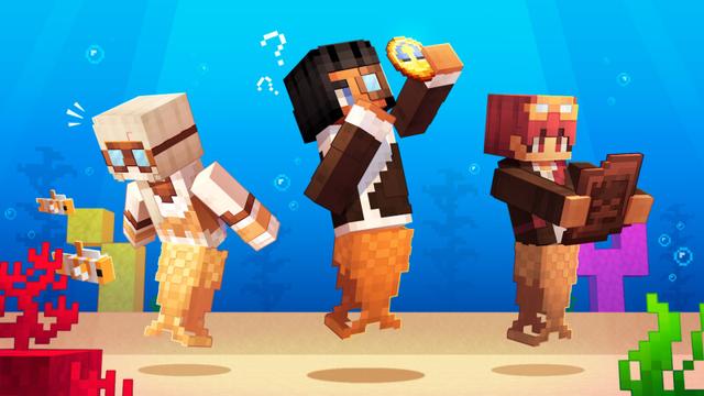 Thumbnail of the Minecraft Bedrock Marketplace product Mermaidcore: Ocean Raiders created by CrackedCubes.