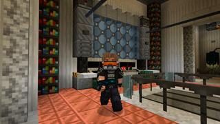 Screenshot of the Minecraft Bedrock Marketplace product Mesa Sci-Fi Base created by CrackedCubes.