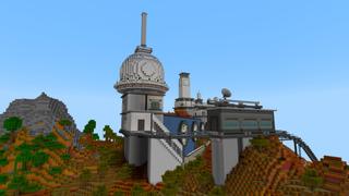 Screenshot of the Minecraft Bedrock Marketplace product Mesa Sci-Fi Base created by CrackedCubes.
