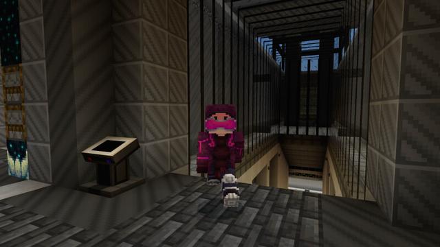 Screenshot of the Minecraft Bedrock Marketplace product Mesa Sci-Fi Base created by CrackedCubes.