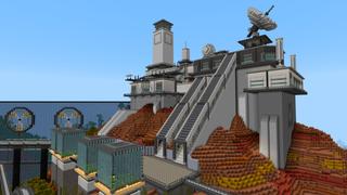 Screenshot of the Minecraft Bedrock Marketplace product Mesa Sci-Fi Base created by CrackedCubes.