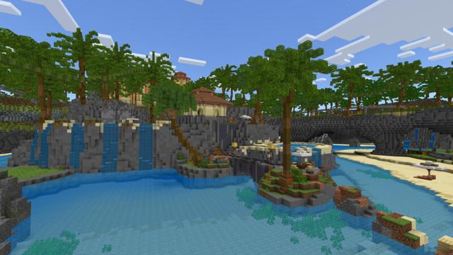 Screenshot of the Minecraft Bedrock Marketplace product Mini Golf Resort created by CrackedCubes.