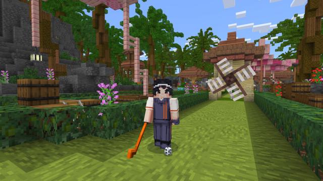 Screenshot of the Minecraft Bedrock Marketplace product Mini Golf Resort created by CrackedCubes.