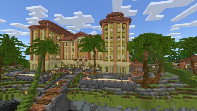 Screenshot of the Minecraft Bedrock Marketplace product Mini Golf Resort created by CrackedCubes.