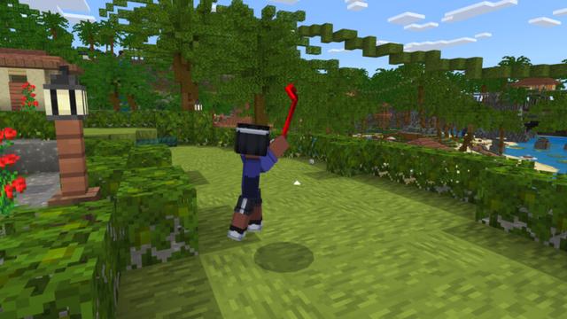 Screenshot of the Minecraft Bedrock Marketplace product Mini Golf Resort created by CrackedCubes.
