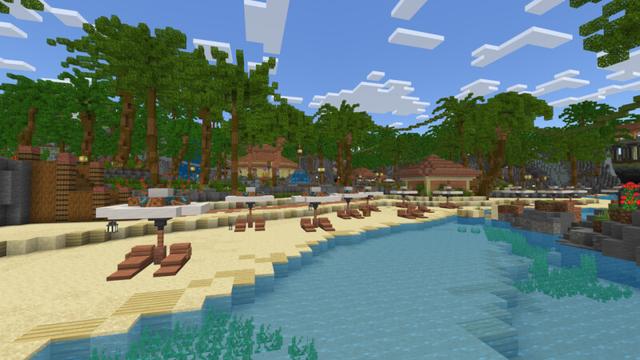 Screenshot of the Minecraft Bedrock Marketplace product Mini Golf Resort created by CrackedCubes.