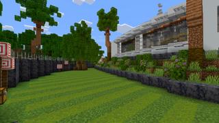 Screenshot of the Minecraft Bedrock Marketplace product Mini Modern Mansion created by CrackedCubes.