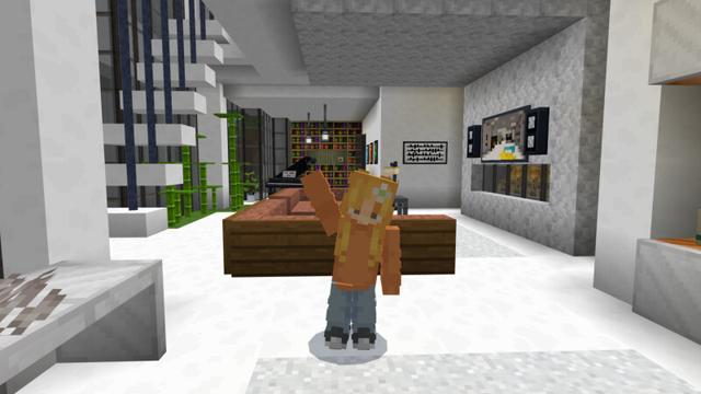 Screenshot of the Minecraft Bedrock Marketplace product Modern Hill Mansion created by CrackedCubes.