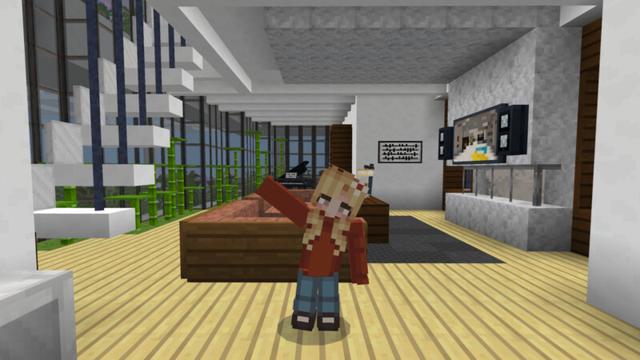 Screenshot of the Minecraft Bedrock Marketplace product Modern Hill Mansion created by CrackedCubes.