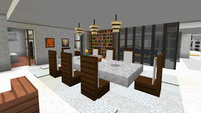 Screenshot of the Minecraft Bedrock Marketplace product Modern Hill Mansion created by CrackedCubes.