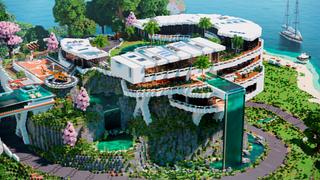 Thumbnail of the Minecraft Bedrock Marketplace product Modern Hill Mansion created by CrackedCubes.