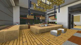 Screenshot of the Minecraft Bedrock Marketplace product Modern Mega Mansion created by CrackedCubes.