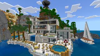Screenshot of the Minecraft Bedrock Marketplace product Modern Tech Mansion created by CrackedCubes.