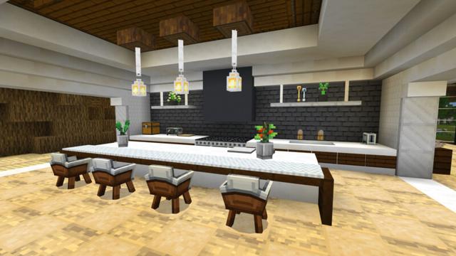 Screenshot of the Minecraft Bedrock Marketplace product Modern Tree Mansion created by CrackedCubes.
