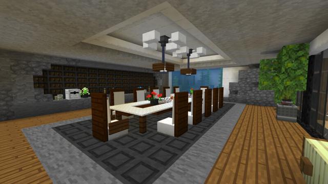 Screenshot of the Minecraft Bedrock Marketplace product Mountainside Mansion (1.1) created by CrackedCubes.