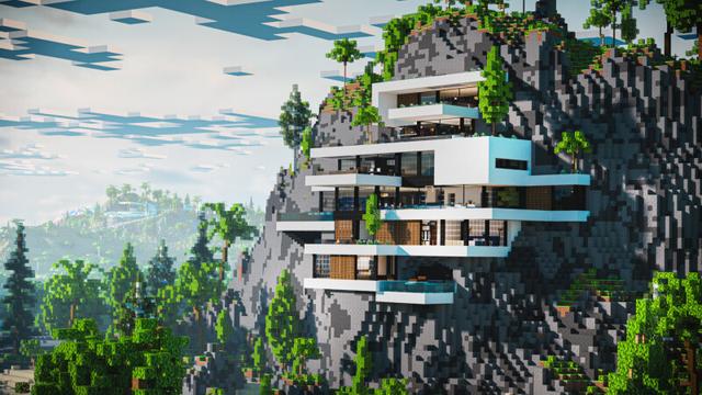 Thumbnail of the Minecraft Bedrock Marketplace product Mountainside Mansion 2 created by CrackedCubes.