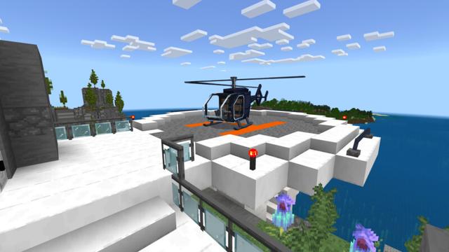 Screenshot of the Minecraft Bedrock Marketplace product Mountainside Mansion created by CrackedCubes.
