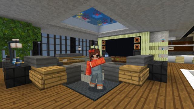Screenshot of the Minecraft Bedrock Marketplace product Mountainside Mansion created by CrackedCubes.