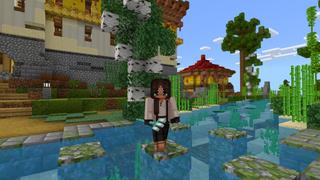 Screenshot of the Minecraft Bedrock Marketplace product Mountainside Temple created by CrackedCubes.