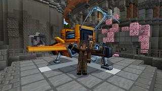 Screenshot of the Minecraft Bedrock Marketplace product Nomad's Outpost created by CrackedCubes.