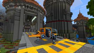 Screenshot of the Minecraft Bedrock Marketplace product Nomad's Outpost created by CrackedCubes.