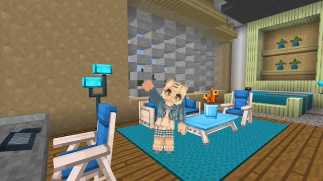 Screenshot of the Minecraft Bedrock Marketplace product Oceanic Modern Mansion created by CrackedCubes.