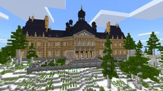 Screenshot of the Minecraft Bedrock Marketplace product Palace in the Sky created by CrackedCubes.