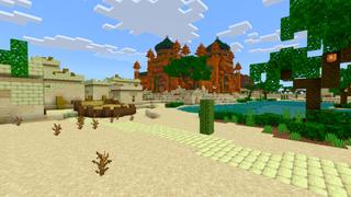 Screenshot of the Minecraft Bedrock Marketplace product Palace of the Sun created by CrackedCubes.