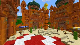 Screenshot of the Minecraft Bedrock Marketplace product Palace of the Sun created by CrackedCubes.